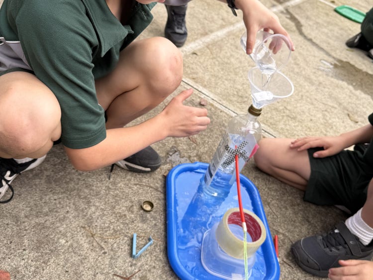 students conducting an experiment